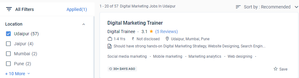 Best Digital Marketing Course in Udaipur